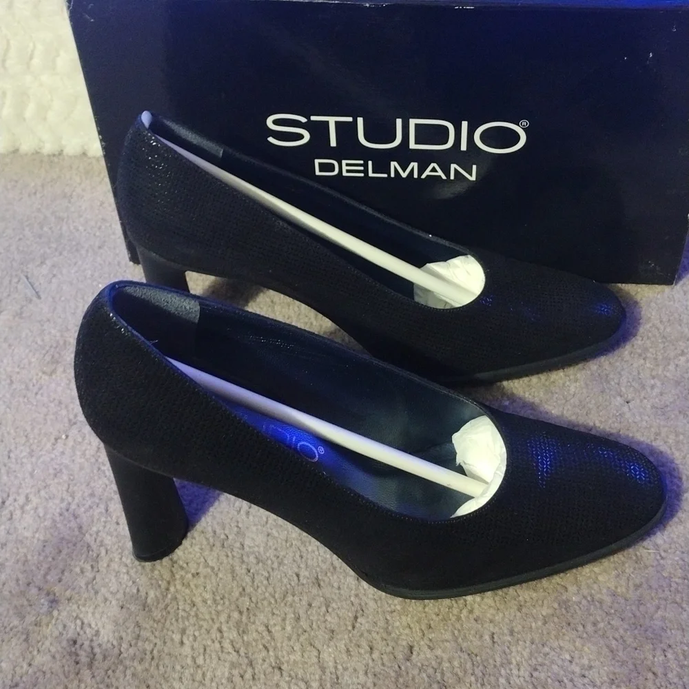 Studio delman lala-swg black soft weave size 7.5m - Picture 6 of 8